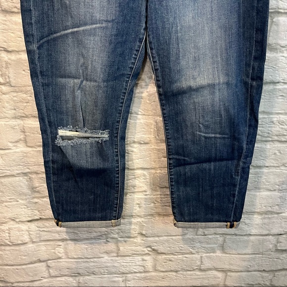 Lucky Brand Jeans Women's 12/31" Mollie Crop Distressed Blue Jeans - Picture 6 of 13